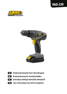 Bruksanvisning Meec Tools 060-239 Drill-skrutrekker