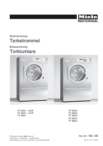 Bruksanvisning Miele PT 8251 Torktumlare