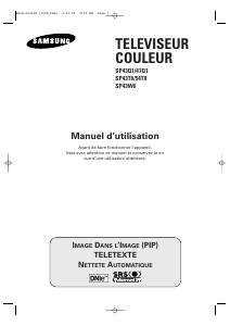 Mode d’emploi Samsung SP-43W6HE Téléviseur