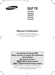 Mode d’emploi Samsung SP-46L6HX Téléviseur