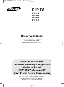 Brugsanvisning Samsung SP-46L6HX TV