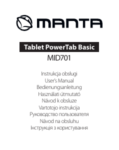 Instrukcja Manta MID701 PowerTab Basic Tablet