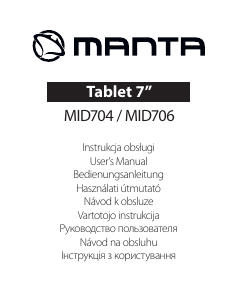 Handleiding Manta MID704 Tablet
