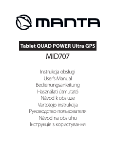 Návod Manta MID707 Quad Power Tablet