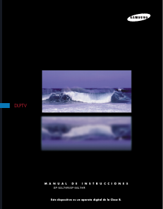 Manual de uso Samsung SP-56L7HR Televisor