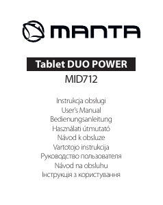 Manuál Manta MID712 Duo Power Tablet