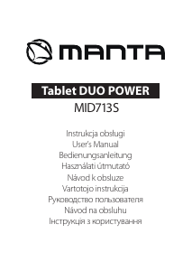 Návod Manta MID713S Duo Power Tablet