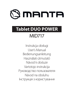 Návod Manta MID717 Duo Power Tablet