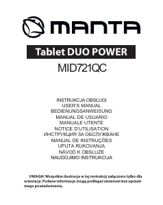 Bedienungsanleitung Manta MID721QC Duo Power Tablet