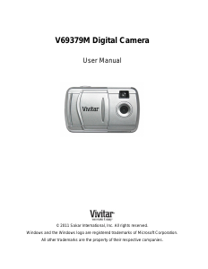 Manual Vivitar V69379 Digital Camera