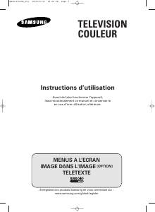 Mode d’emploi Samsung WS-32M226V Téléviseur