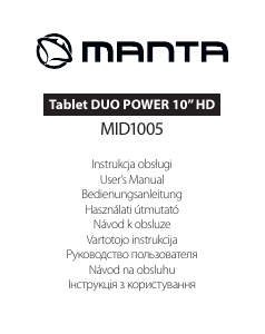 Bedienungsanleitung Manta MID1005 Duo Power Tablet