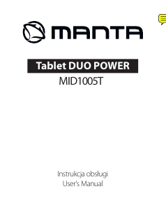 Handleiding Manta MID1005T Duo Power Tablet