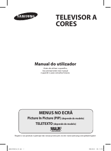 Manual Samsung WS-32Z308P Televisor