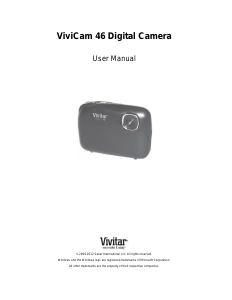 Manual Vivitar ViviCam 46 Digital Camera