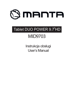 Handleiding Manta MID9703 Duo Power Tablet