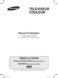 Mode d’emploi Samsung WS-32Z409T Téléviseur