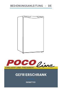 Handleiding POCO Line 5958877/00 Vriezer