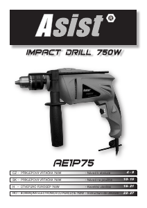 Manual Asist AE1P75 Maşină de găurit cu percuţie