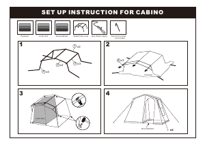 Handleiding Obelink Cabino Tent