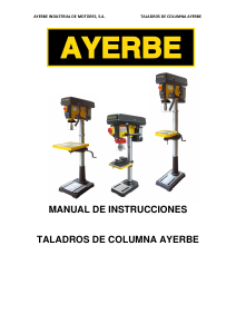 Manual de uso Ayerbe AY 16 CG Taladro de columna