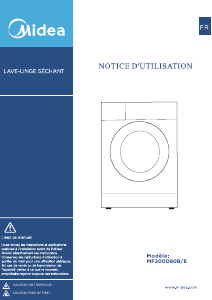 Mode d’emploi Midea MF200D80B/E Lave-linge séchant