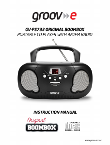 Manual Groov-e GV-PS733 Stereo-set