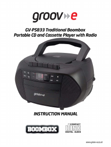 Manual Groov-e GV-PS833 Stereo-set
