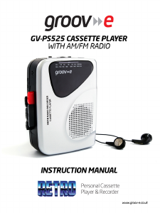 Manual Groov-e GV-PS525 Cassette Recorder