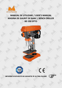 Manual Evotools BD 350 EPTO Maşină de găurit de banc