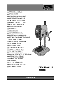 Kullanım kılavuzu FEMI DIGI MAX-13 Tezgah tipi matkap