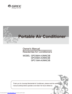 Manual Gree GPC09AH-A3NNC3B Air Conditioner