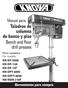 Manual de uso Knova KN DPFT-3800 Taladro de columna