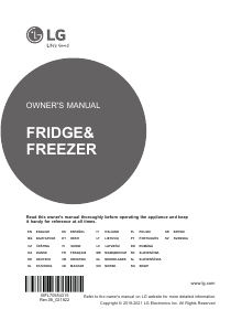 Mode d’emploi LG GBP62MCNBC Réfrigérateur combiné