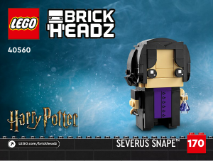 Manual de uso Lego set 40560 Brickheadz Profesores de Hogwarts