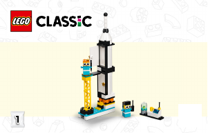 Vadovas Lego set 11022 Classic Kosminė misija