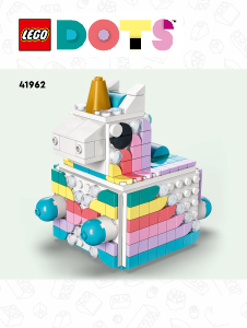 Manual Lego set 41962 DOTS Unicorn creative family pack