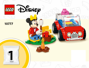 Manual Lego set 10777 Disney Mickey Mouse and Minnie Mouses camping trip