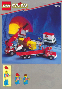 Handleiding Lego set 4549 Trains Containerwagon