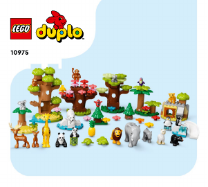 Handleiding Lego set 10975 Duplo Wilde dieren van de wereld