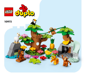 Käyttöohje Lego set 10973 Duplo Etelä-Amerikan villieläimet