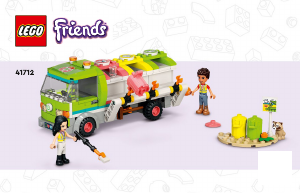 Bruksanvisning Lego set 41712 Friends Återvinningsbil
