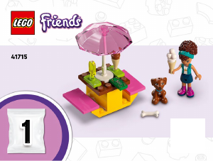 Käyttöohje Lego set 41715 Friends Jäätelöauto