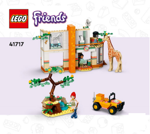 Manual Lego set 41717 Friends Mias wildlife rescue