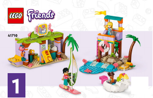 Kullanım kılavuzu Lego set 41710 Friends Sörfçü Plaj Eğlencesi