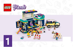 Käyttöohje Lego set 41722 Friends Hevoskuljetusvaunu