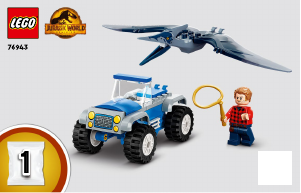 Manual de uso Lego set 76943 Jurassic World Caza del Pteranodon