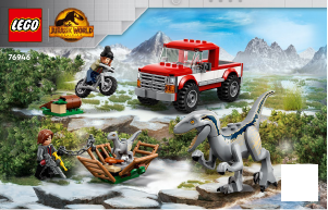 Handleiding Lego set 76946 Jurassic World Blue & Beta velociraptorvangst