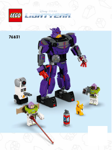 Manual Lego set 76831 Lightyear Zurg battle
