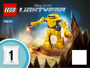 Manual Lego set 76830 Lightyear Zyclops chase